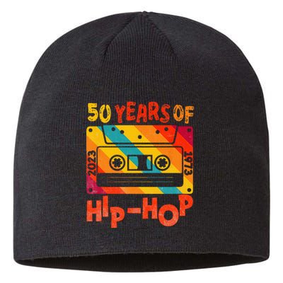 50th Anniversary Of Hip Hop 50 Years Of Hip Hop Old Music Sustainable Beanie