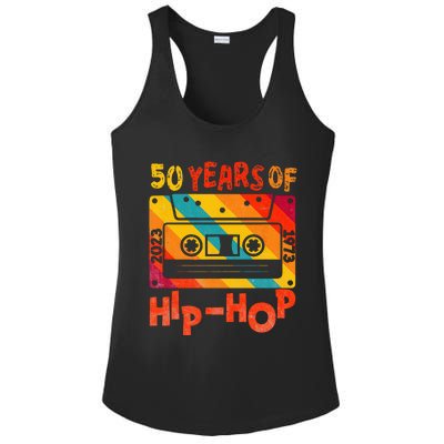 50th Anniversary Of Hip Hop 50 Years Of Hip Hop Old Music Ladies PosiCharge Competitor Racerback Tank