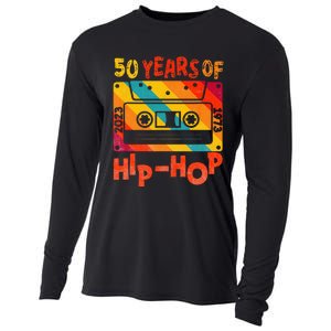 50th Anniversary Of Hip Hop 50 Years Of Hip Hop Old Music Cooling Performance Long Sleeve Crew