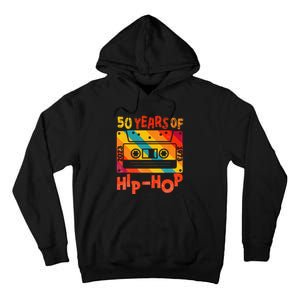 50th Anniversary Of Hip Hop 50 Years Of Hip Hop Old Music Tall Hoodie