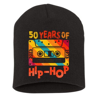 50th Anniversary Of Hip Hop 50 Years Of Hip Hop Old Music Short Acrylic Beanie