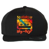 50th Anniversary Of Hip Hop 50 Years Of Hip Hop Old Music Wool Snapback Cap