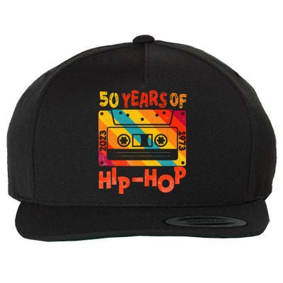 50th Anniversary Of Hip Hop 50 Years Of Hip Hop Old Music Wool Snapback Cap