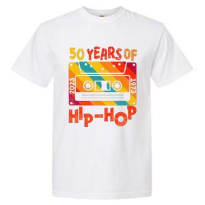 50th Anniversary Of Hip Hop 50 Years Of Hip Hop Old Music Garment-Dyed Heavyweight T-Shirt