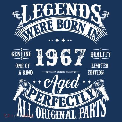 55 Birthday 1967 Gift Vintage 55 Birthday T-Shirt