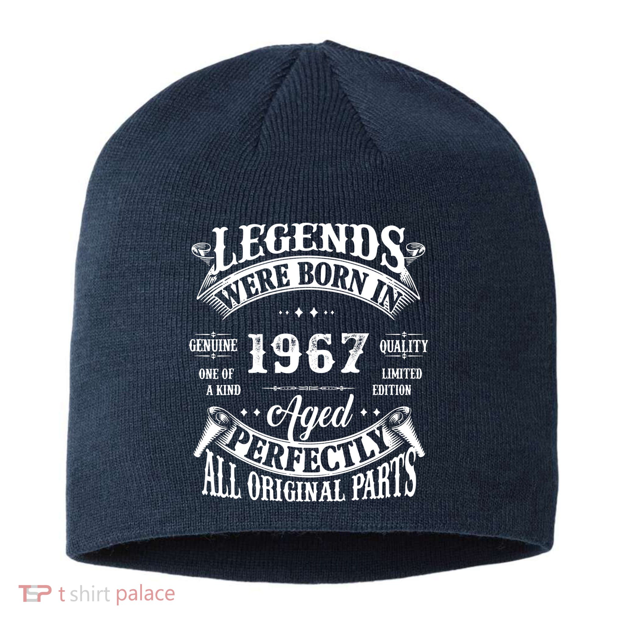 55 Birthday 1967 Gift Vintage 55 Birthday Sustainable Beanie