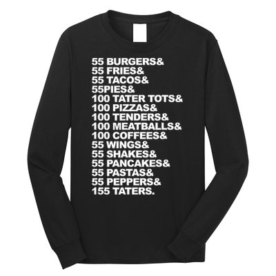 55 Burgers 55 Fries I Think You Should Leave Long Sleeve Shirt