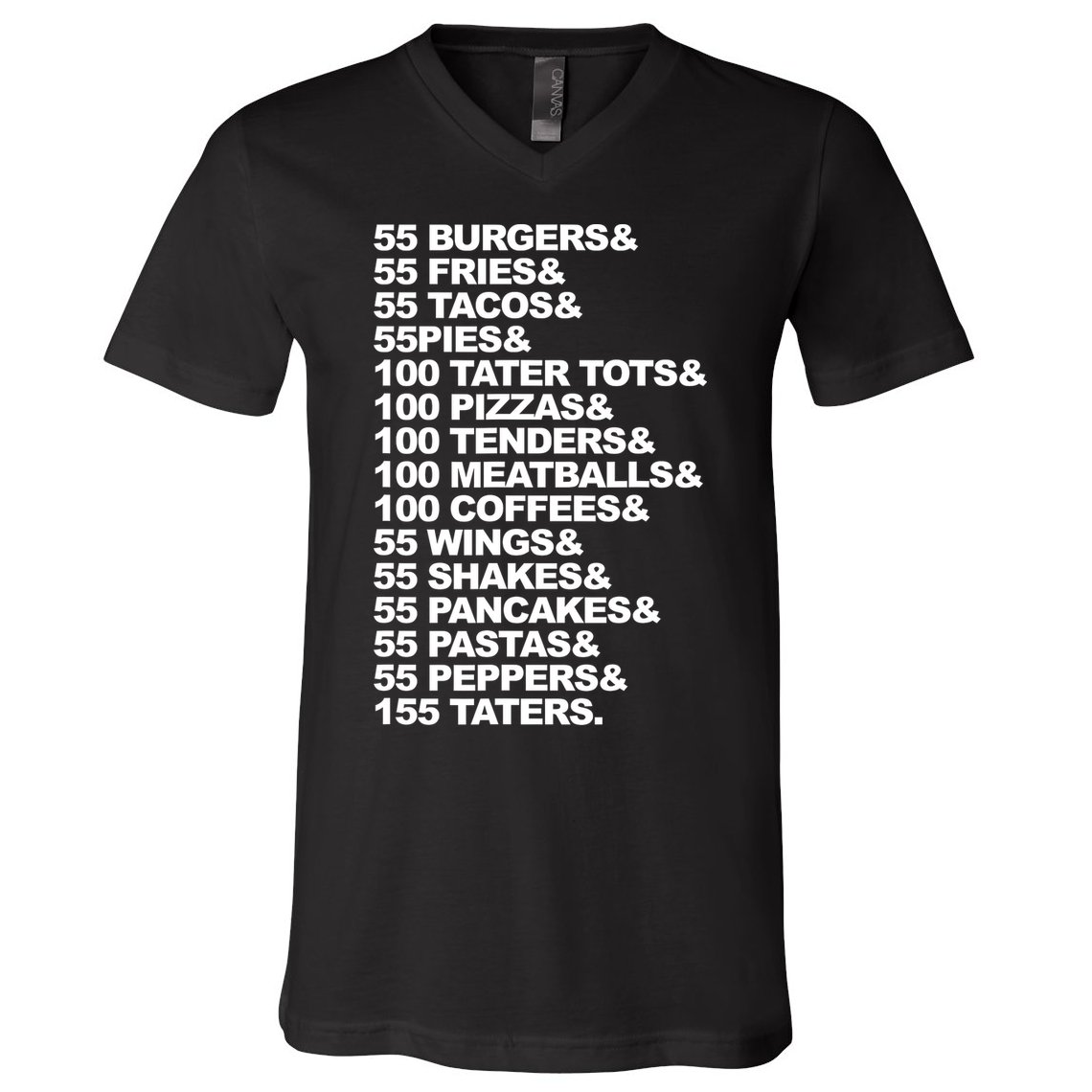 55 Burgers 55 Fries I Think You Should Leave V-Neck T-Shirt