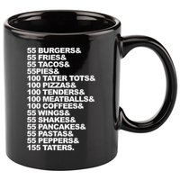 55 Burgers 55 Fries I Think You Should Leave 11oz C Handle Ceramic Mug
