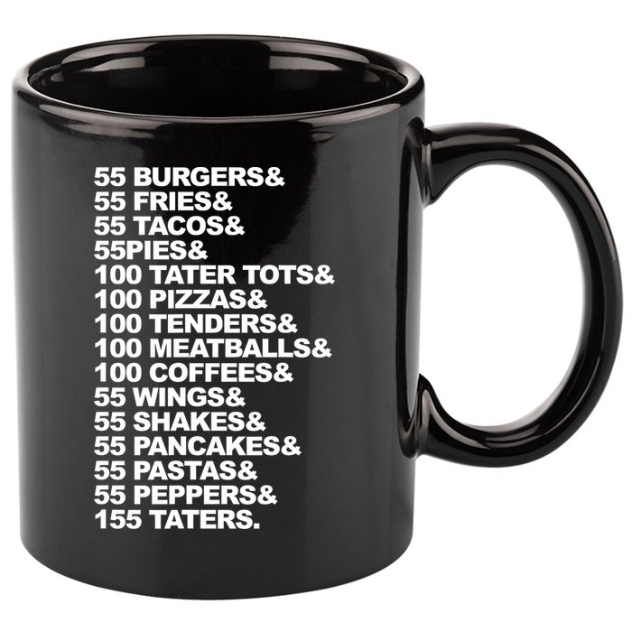 55 Burgers 55 Fries I Think You Should Leave 11oz C Handle Ceramic Mug