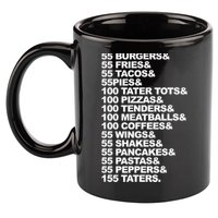 55 Burgers 55 Fries I Think You Should Leave 11oz C Handle Ceramic Mug