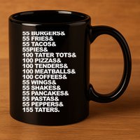 55 Burgers 55 Fries I Think You Should Leave 11oz C Handle Ceramic Mug