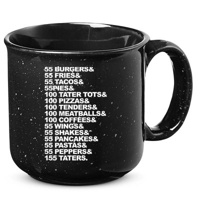 55 Burgers 55 Fries I Think You Should Leave 15oz Campfire Ceramic Mug