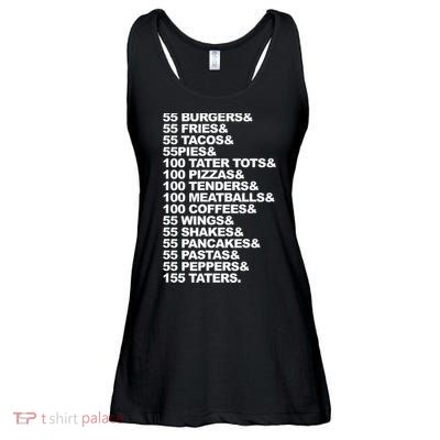 55 Burgers 55 Fries I Think You Should Leave Ladies Essential Flowy Tank