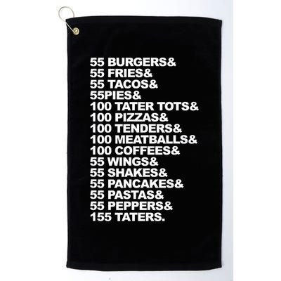 55 Burgers 55 Fries I Think You Should Leave Golf Towel