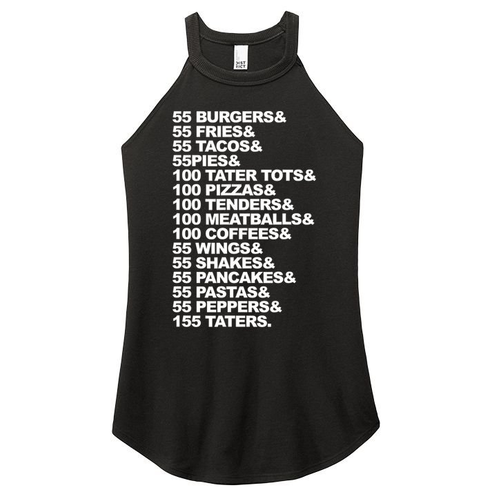 55 Burgers 55 Fries I Think You Should Leave Women's Perfect Tri Rocker Tank
