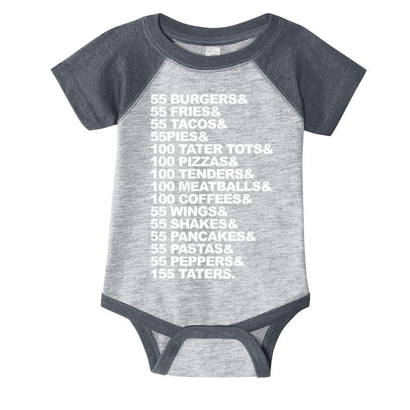 55 Burgers 55 Fries I Think You Should Leave Infant Baby Jersey Bodysuit
