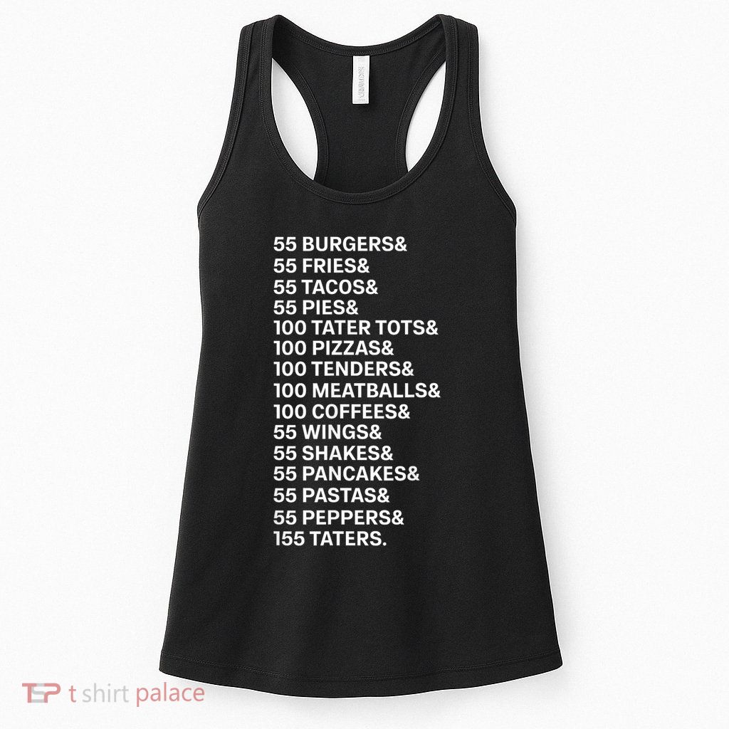 55 Burgers 55 Fries I Think You Should Leave Vintage Meme Womens Tank Top