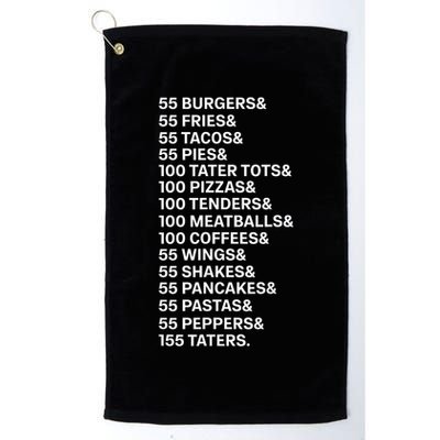 55 Burgers 55 Fries I Think You Should Leave Vintage Meme Golf Towel