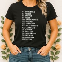 55 Burgers 55 Fries I Think You Should Leave Vintage Meme Womens T-Shirt