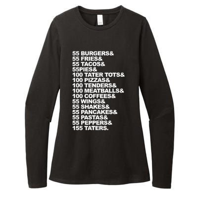 55 Burgers 55 Fries I Think You Should Leave Womens CVC Long Sleeve Shirt