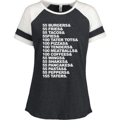 55 Burgers 55 Fries I Think You Should Leave Enza Ladies Jersey Colorblock Tee