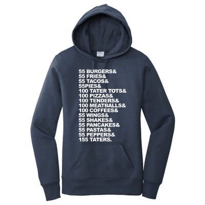 55 Burgers 55 Fries I Think You Should Leave Women's Pullover Hoodie