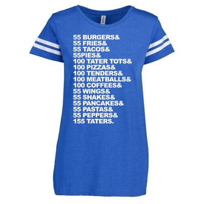 55 Burgers 55 Fries I Think You Should Leave Enza Ladies Jersey Football T-Shirt