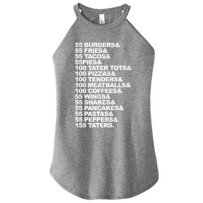 55 Burgers 55 Fries I Think You Should Leave Women's Perfect Tri Rocker Tank