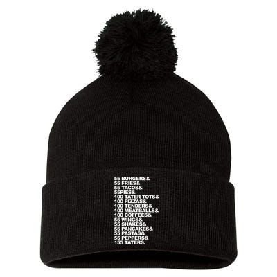 55 Burgers 55 Fries I Think You Should Leave Pom Pom 12in Knit Beanie