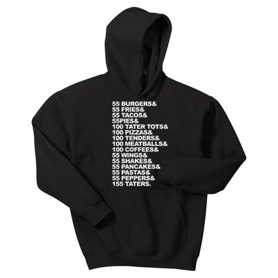 55 Burgers 55 Fries I Think You Should Leave Kids Hoodie