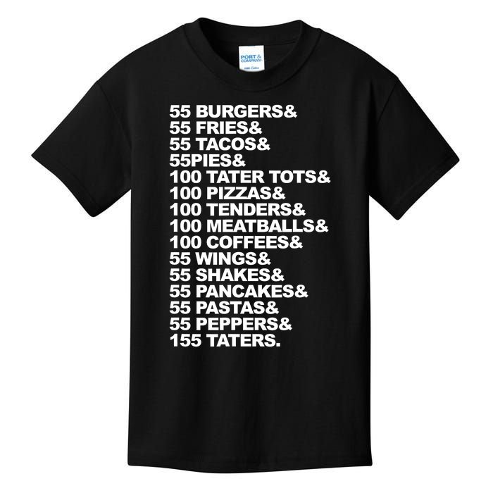 55 Burgers 55 Fries I Think You Should Leave Kids T-Shirt