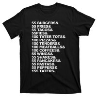 55 B.U.R.G.E.R.S 55 Fries I Think You Should Leave T-Shirt