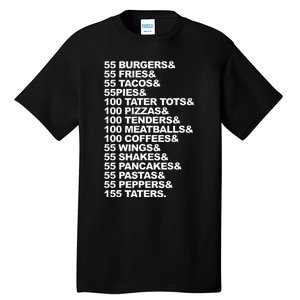 55 B.U.R.G.E.R.S 55 Fries I Think You Should Leave Tall T-Shirt