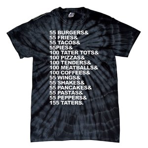 55 B.U.R.G.E.R.S 55 Fries I Think You Should Leave Tie-Dye T-Shirt