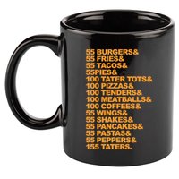 55 Burgers 55 Fries I Think You Should Leave 11oz C Handle Ceramic Mug