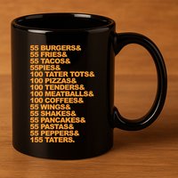 55 Burgers 55 Fries I Think You Should Leave 11oz C Handle Ceramic Mug