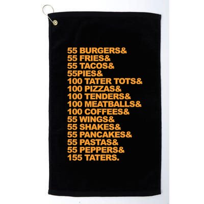 55 Burgers 55 Fries I Think You Should Leave Golf Towel