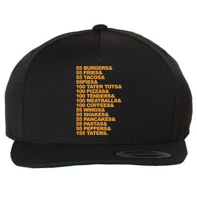 55 Burgers 55 Fries I Think You Should Leave Wool Snapback Cap