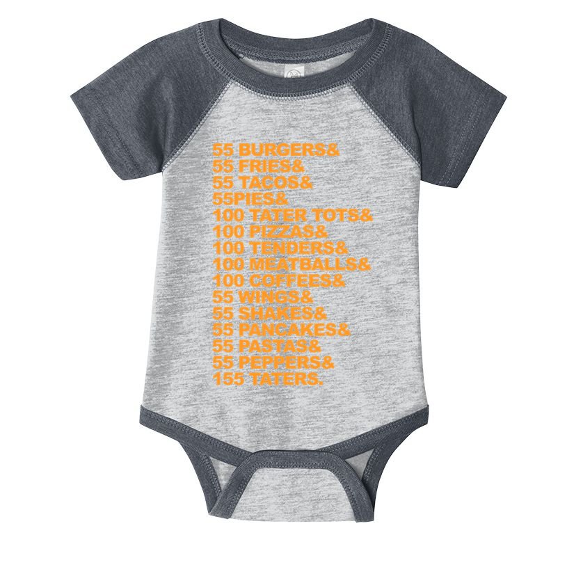 55 Burgers 55 Fries I Think You Should Leave Infant Baby Jersey Bodysuit