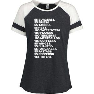 55 Burgers 55 Fries I Think You Should Leave Enza Ladies Jersey Colorblock Tee