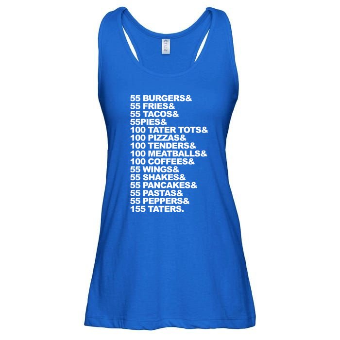 55 Burgers 55 Fries I Think You Should Leave Ladies Essential Flowy Tank