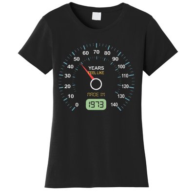 50th Birthday 50th Speedometer Born In 1973 Women's T-Shirt