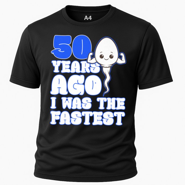 50th Birthday 50 Years Ago I Was The Fastest Cooling Performance Crew T-Shirt