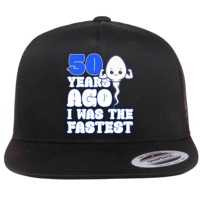50th Birthday 50 Years Ago I Was The Fastest Flatbill Hat