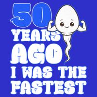 50th Birthday 50 Years Ago I Was The Fastest Women's V-Neck T-Shirt