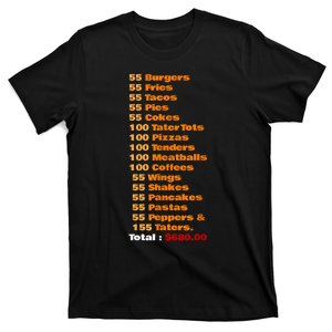 55 Burgers 55 Shakes 55 Fries Think You Should Leave Funny T-Shirt