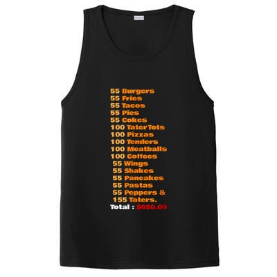 55 Burgers 55 Shakes 55 Fries Think You Should Leave Funny PosiCharge Competitor Tank