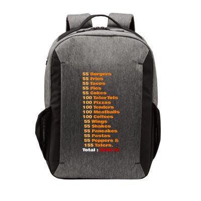 55 Burgers 55 Shakes 55 Fries Think You Should Leave Funny Vector Backpack