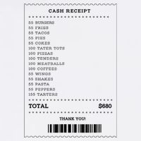 55 Burgers 55 Fries I Think You Should Leave Receipt Design Cool Comfort Performance Bucket Hat